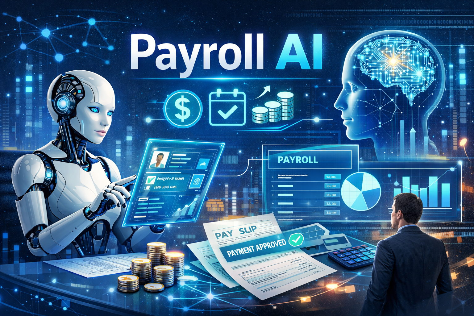 Private AI payroll processing technology